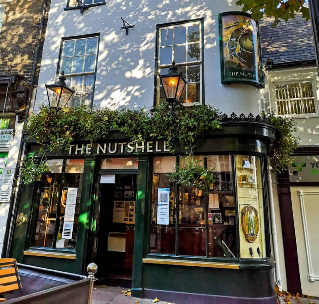 The Nutshell pub Bury St Edmunds. Smallest pub in Great Britain