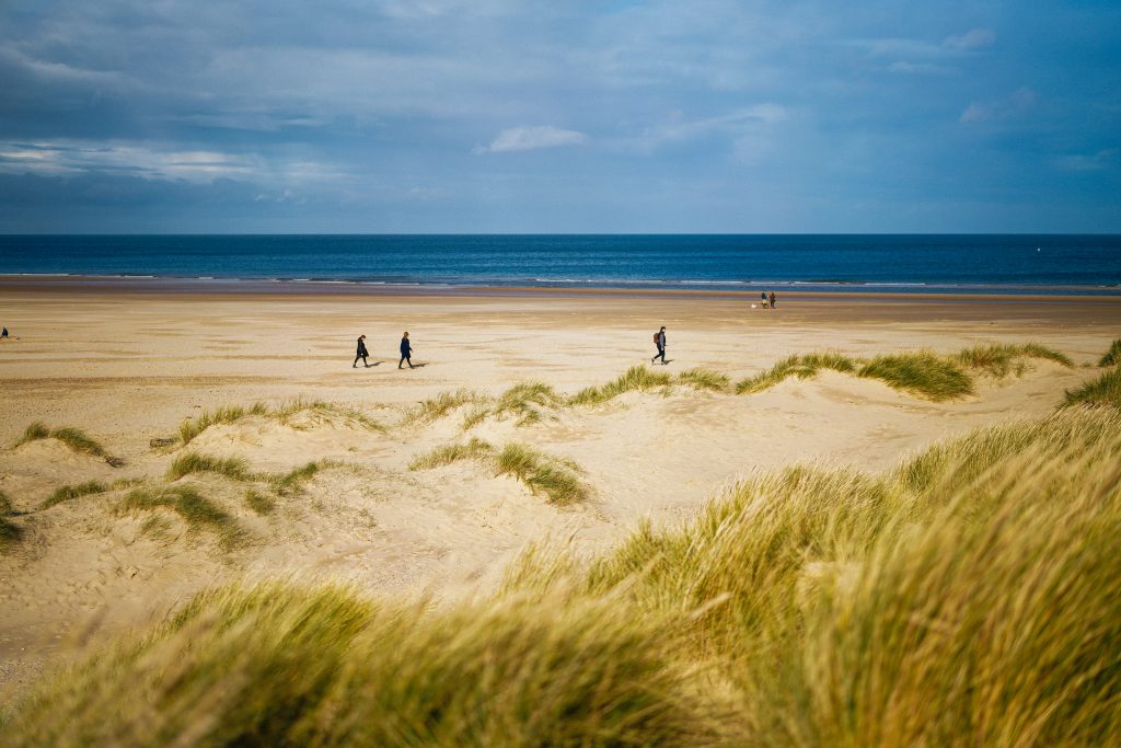 Holkham beach and sand dunes, one of the best beaches in Norfolk.