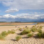 Holkham Beach in the sunshine in the Norfolk Coast AONB.