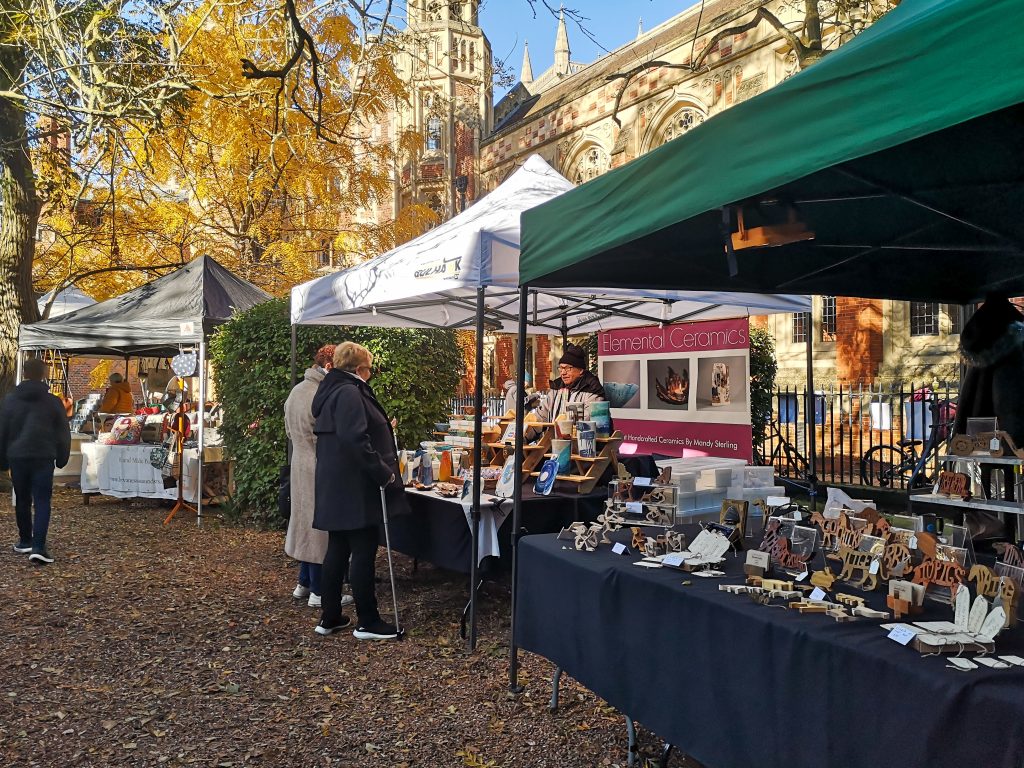 Cambridge craft market, one of the must fun things to do in Cambridge.