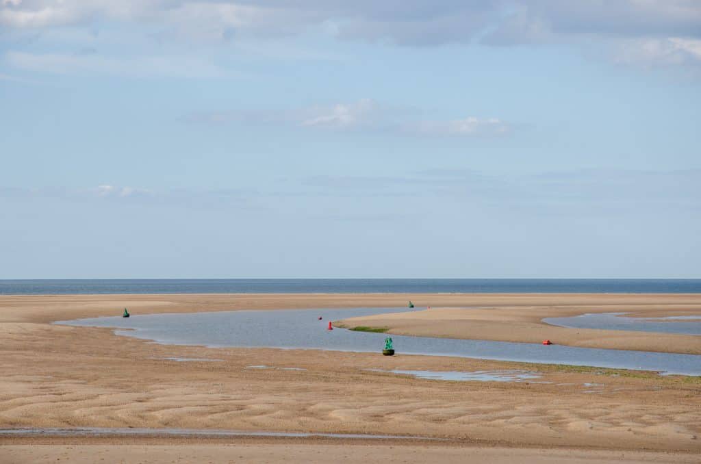 View at the Wells Next The Sea Beach.