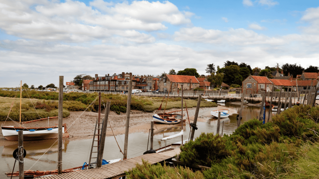 View at the creek at the Blakeney village.
