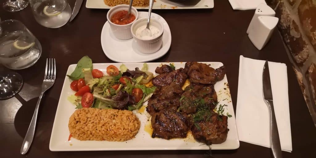 Mediterranean dinner in a Francela restaurant Bury St Edmunds. This place will definitely make it to many where to eat in Bury St Edmunds guides.