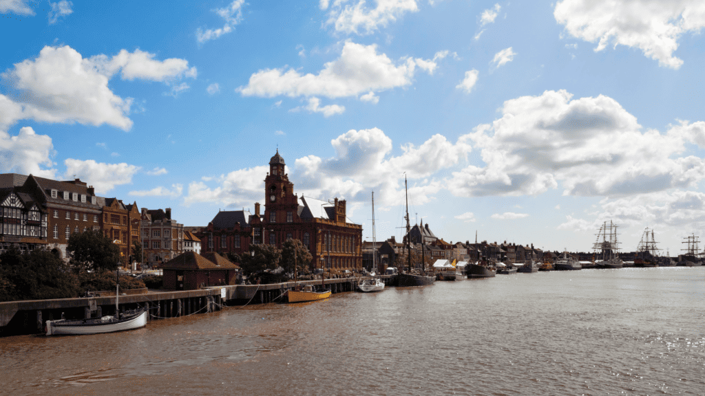 View at the city of Great Yarmouth.