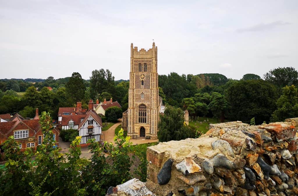 View from the Eye Castle to the village.
