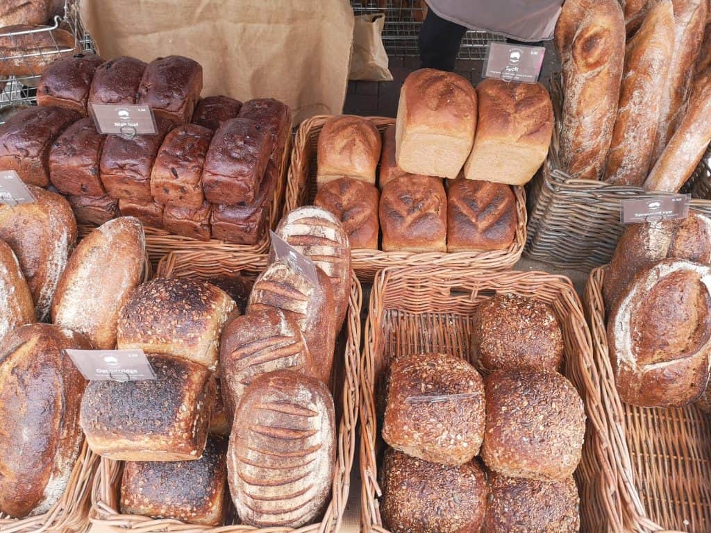 Bread from a Wooster's bakery Bury St Edmunds.