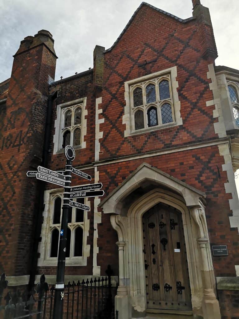 Old historical house in Bury St Edmunds.