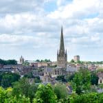 View at the Norwich town centre.