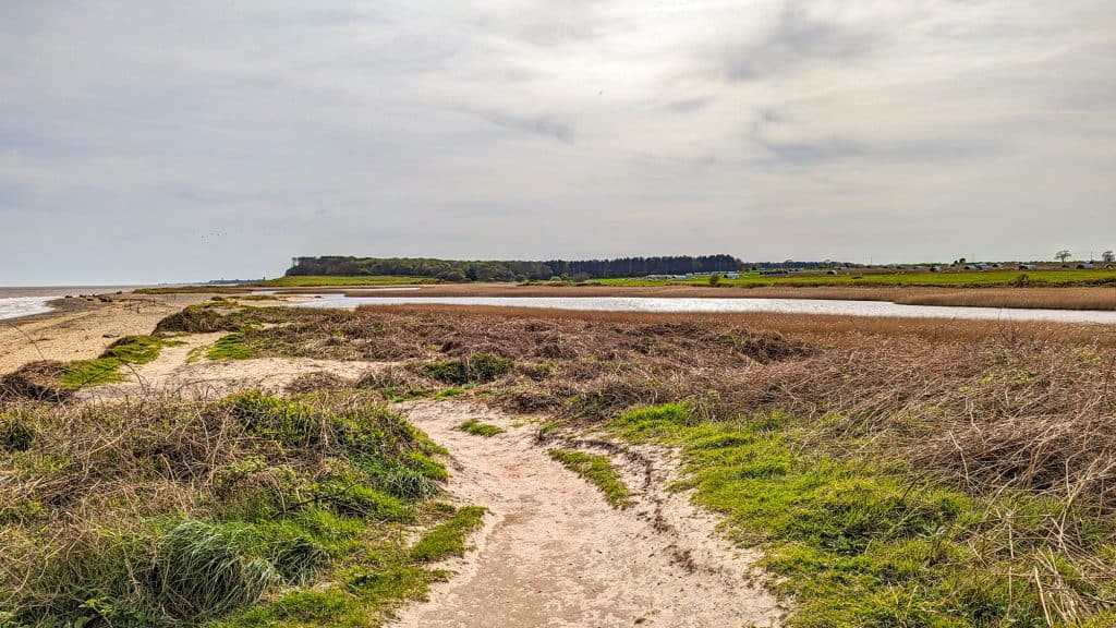 Views near the Covehithe beach in Suffolk Coast and Heaths AONB.