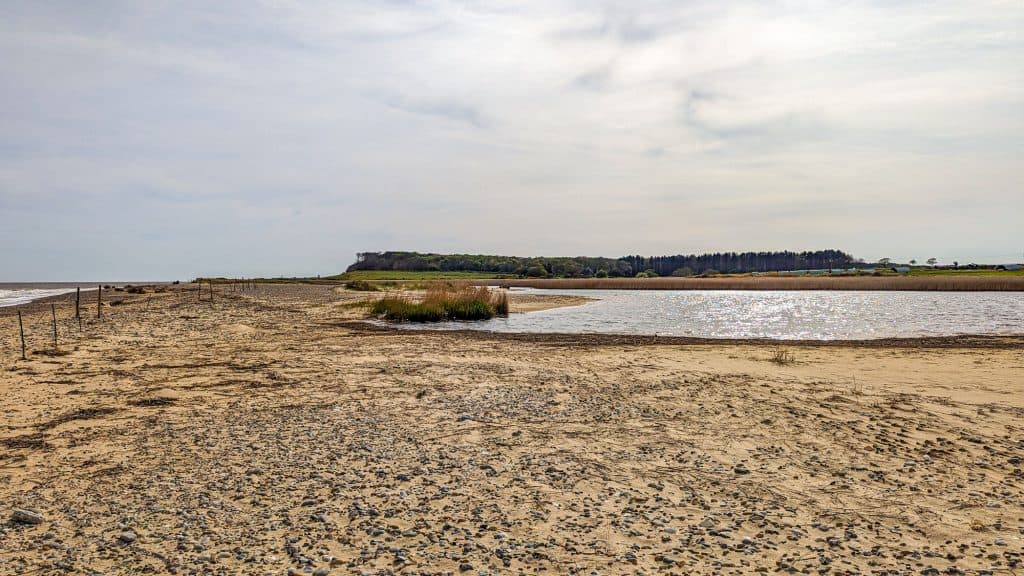 View at the Covehithe beach in Suffolk Coast & Heaths AONB.