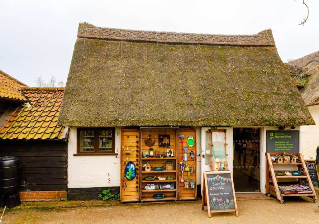 A cute shop in Flatford Mill in Dedham Vale.