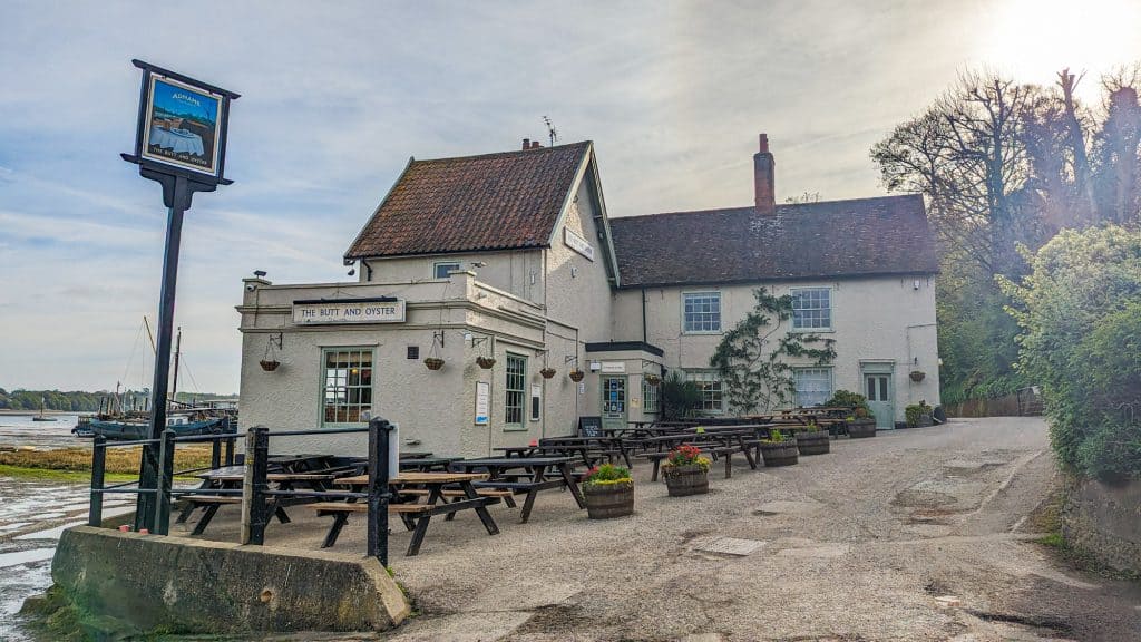 A pub in Pin Mill in Suffolk Coast and Heaths AONB.