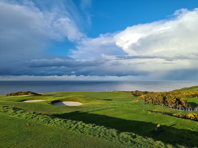 View at a golf field in Sheringham Norfolk.