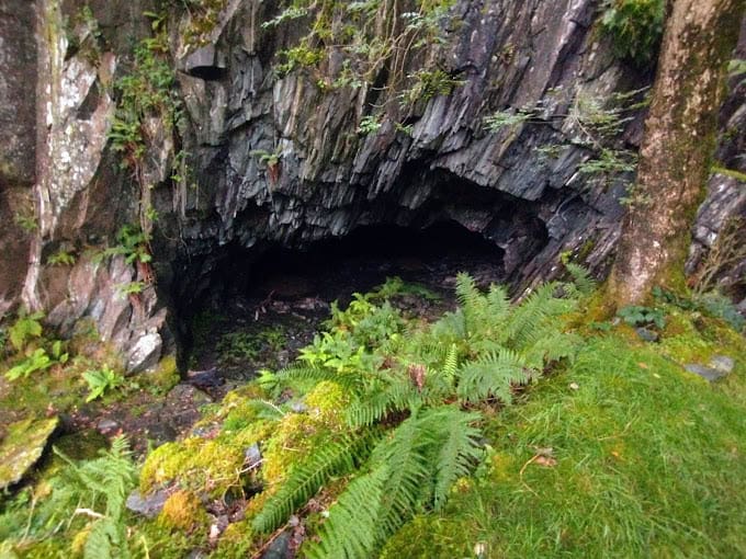 View at the Dalton's Cave in the Lake District.