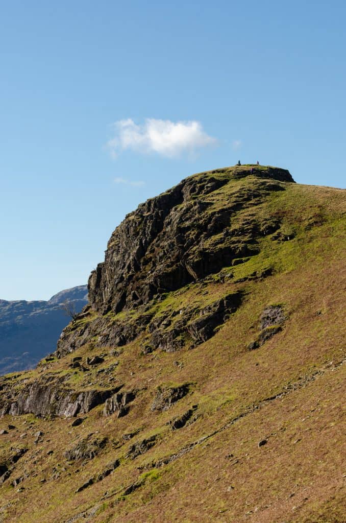 View at the Pike O' Stickle with its cave.