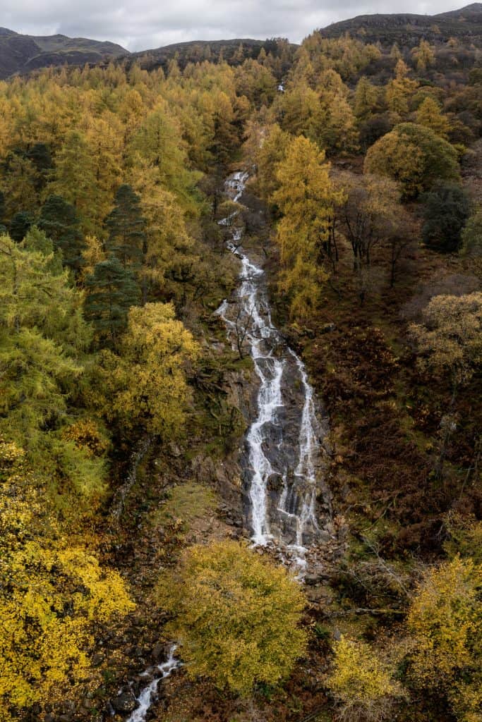View at the Sour Milk Ghill near Buttermere in autumn.