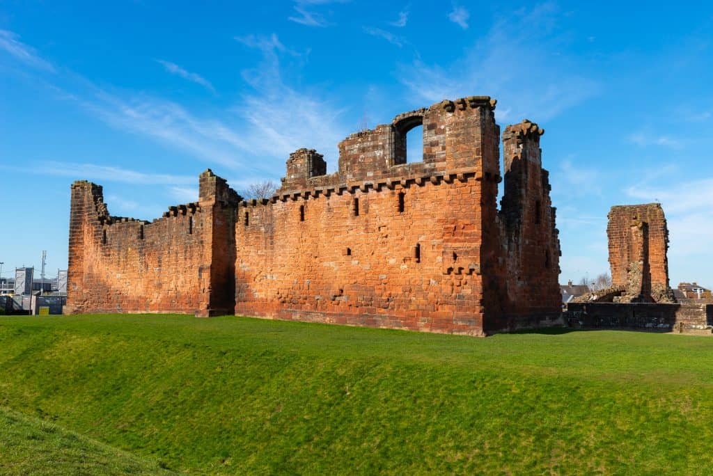 View at the ruins of Penrith castle.
