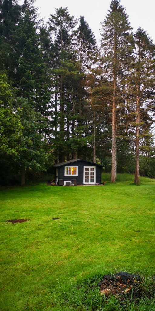Cute lodges in nature are perfect Isle of Skye dog friendly accommodation.