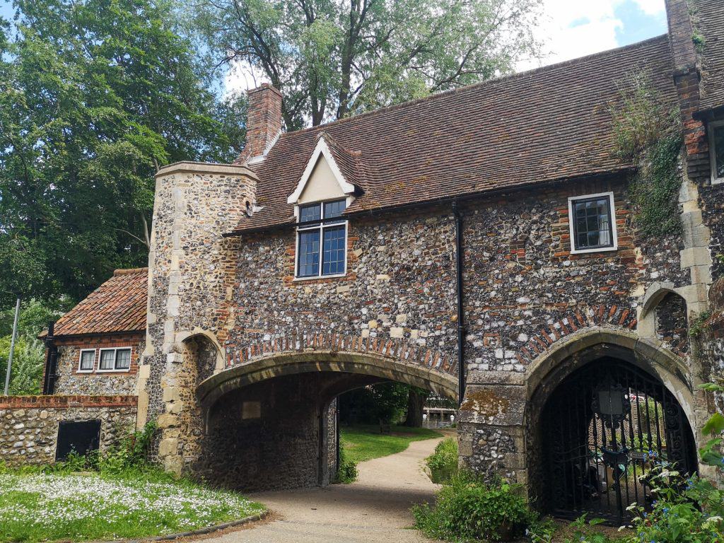 A historical house on the Riverside walk in Norwich.