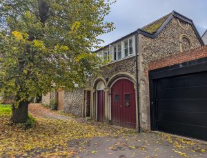A building with an apartment in Bury St Edmunds.