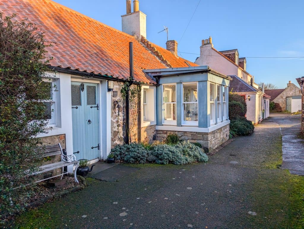 Athelstaneford Village - one of the street with cute small cottages.