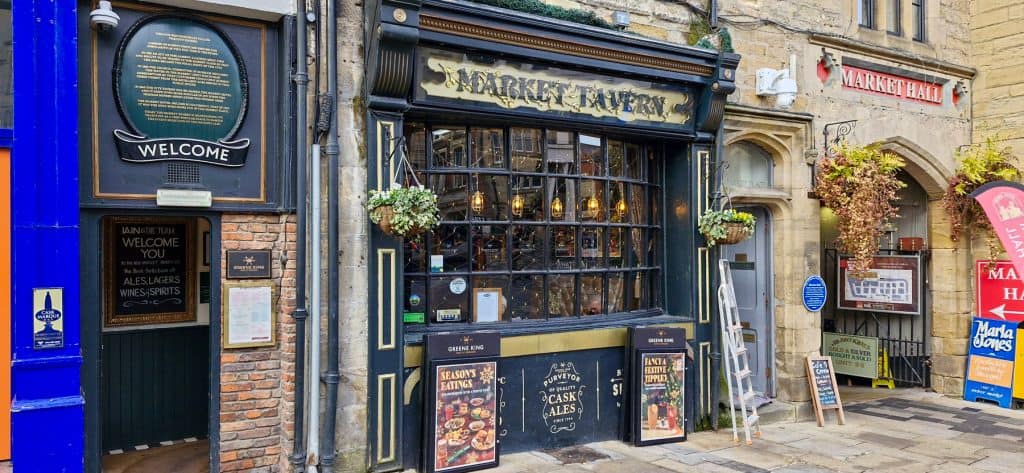Market Tavern entrance in Durham.