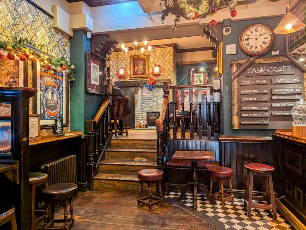 Interior of the Market Tavern pub in Durham.