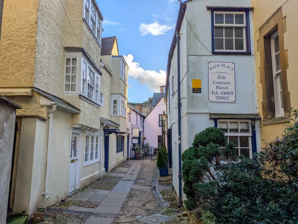 A detailed view at one of the mediaeval street in Oxford.