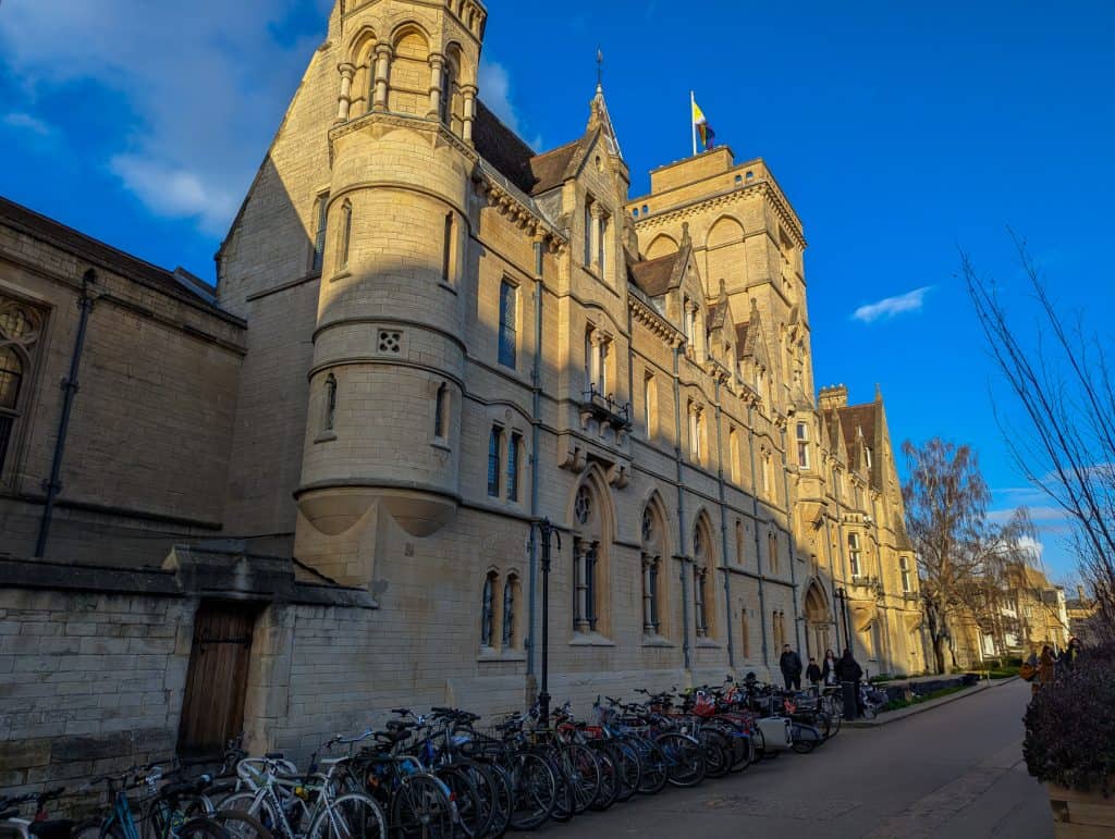 Mediaeval buildings of the Balliol College in Oxford.