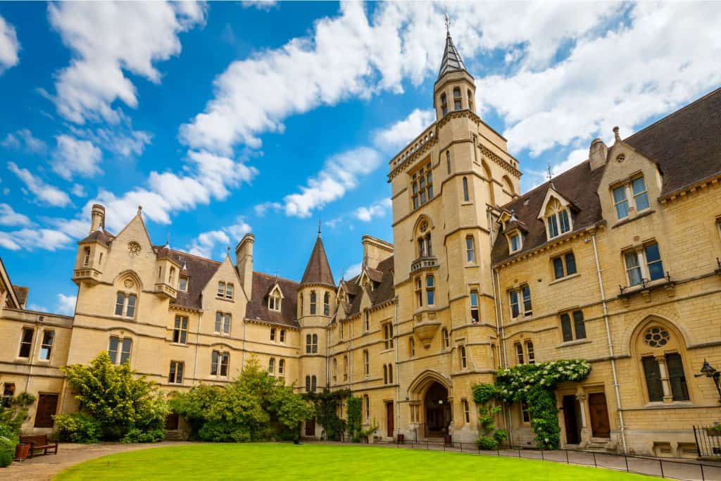 Mediaeval building of the Balliol College in Oxford.