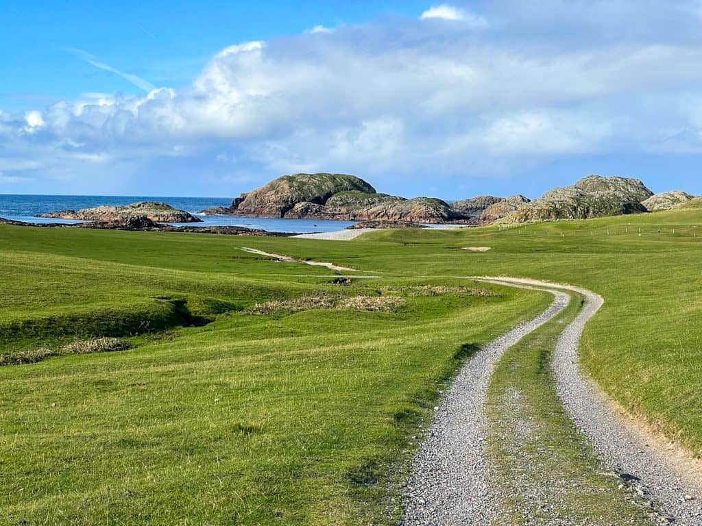 Path to a beach on Isle of Mull.