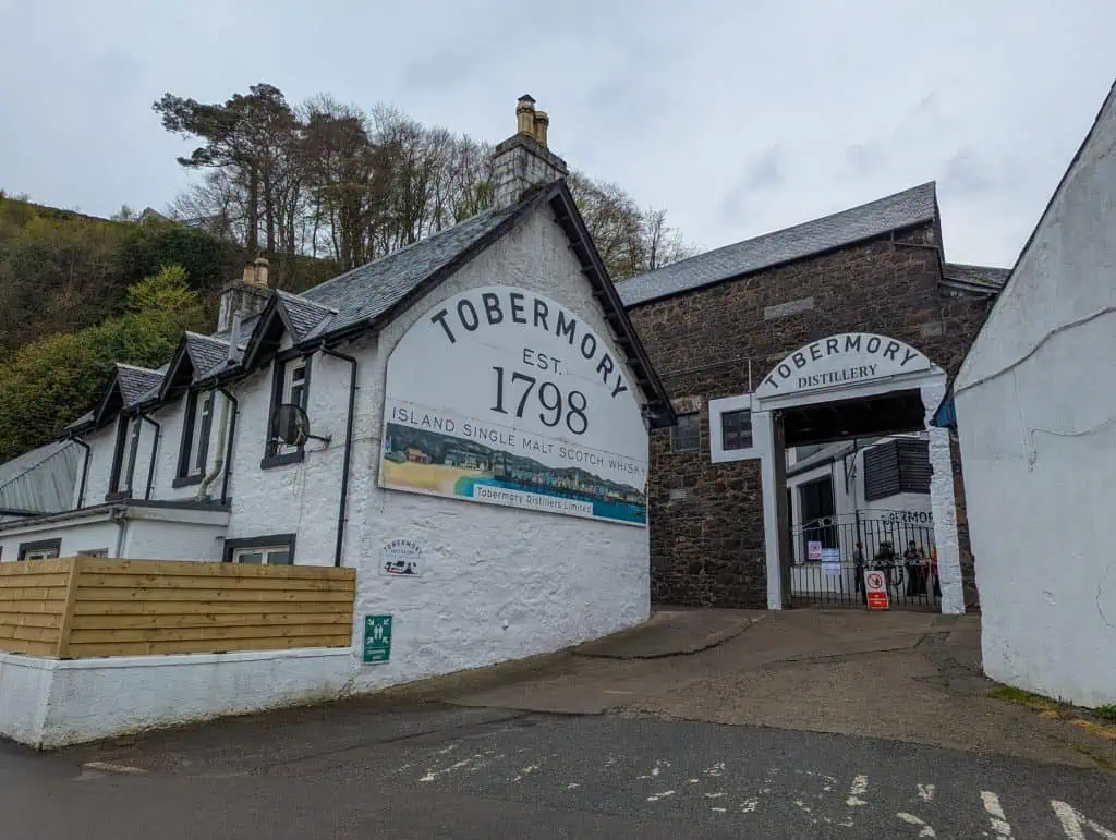 Tobermory Distillery - old buildings of the distillery.