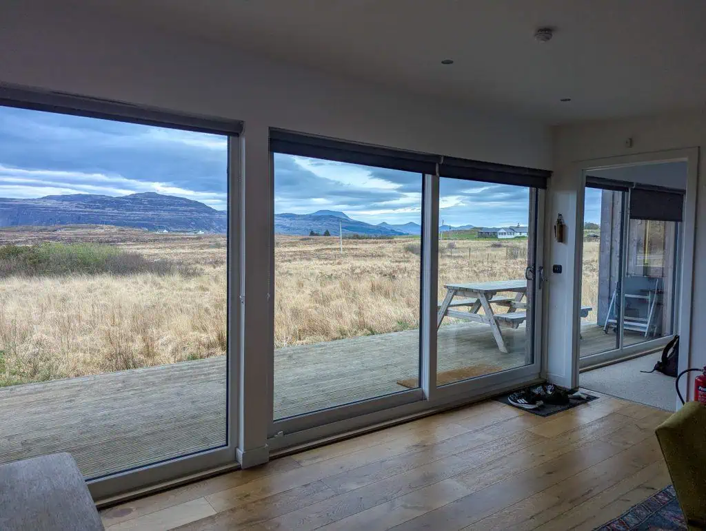 Views from Isle of Mull accommodation.
