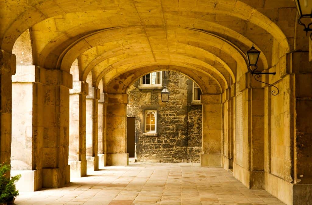 Worcester College - mediaeval cloisters detail.