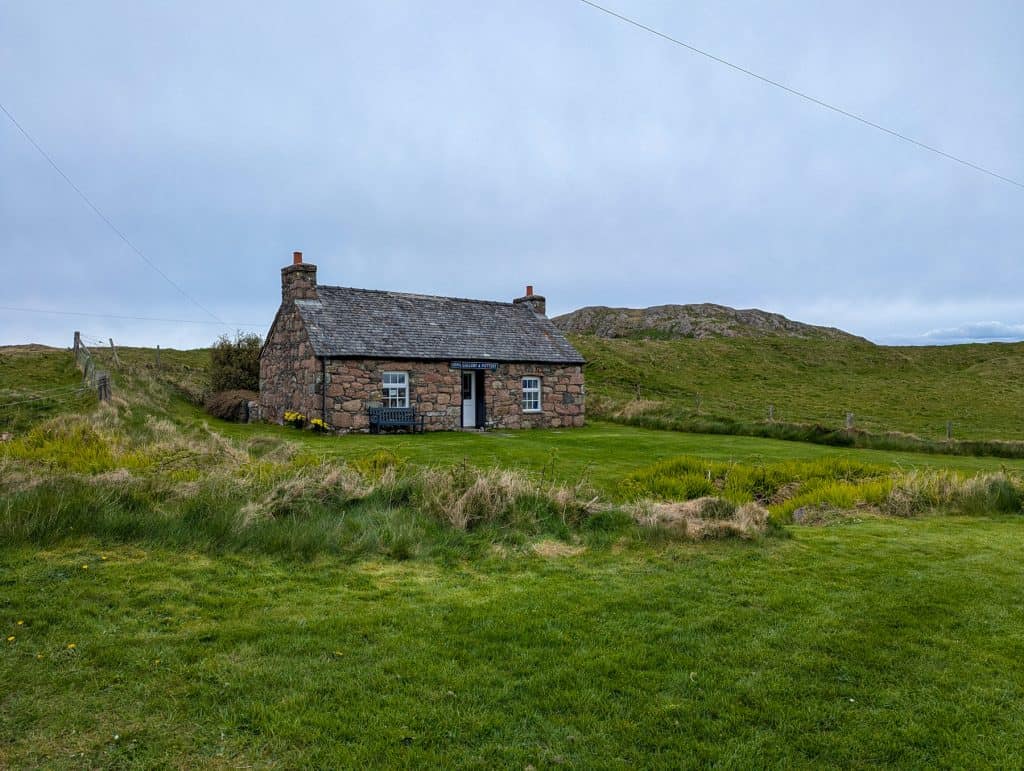 Stone cottage on Isle of Mull - there are so many dog friendly cottages Isle of Mull has to offer.