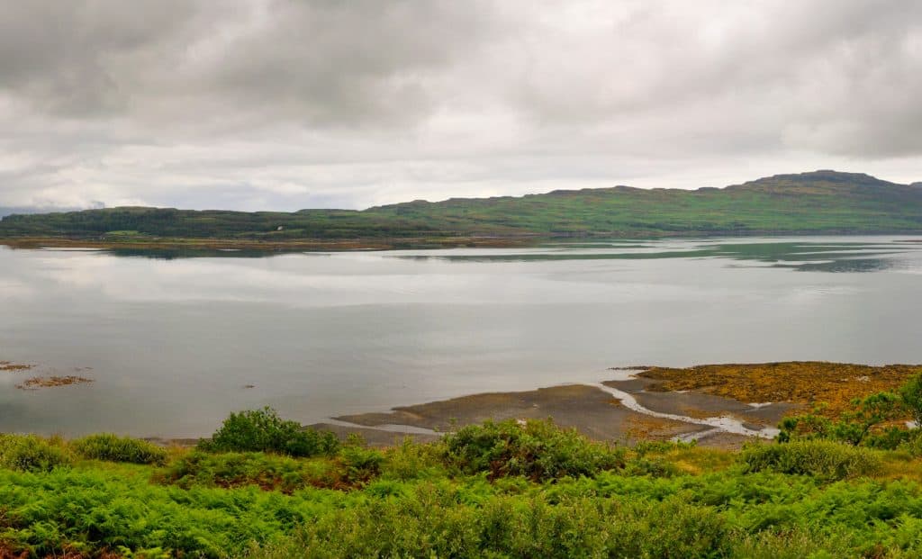 Walking trails on the Ulva on a cloudy day