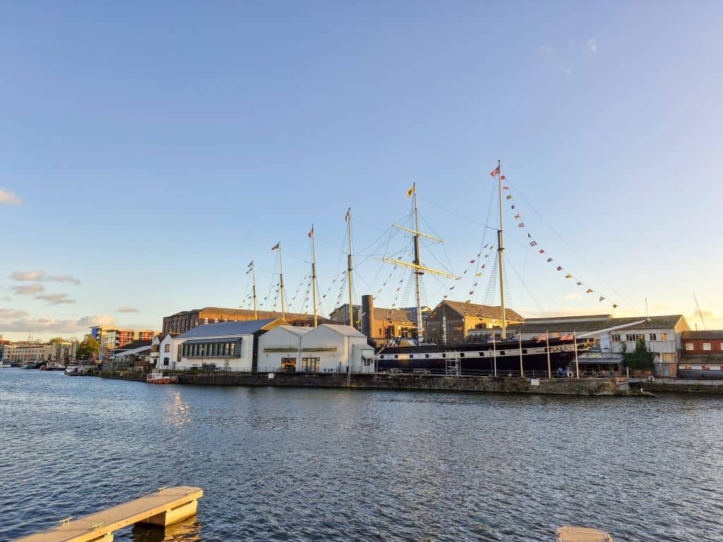 View at the Brunel's SS Great Britain boat.