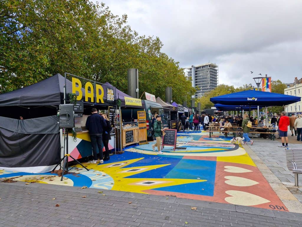 Food market in Bristol.