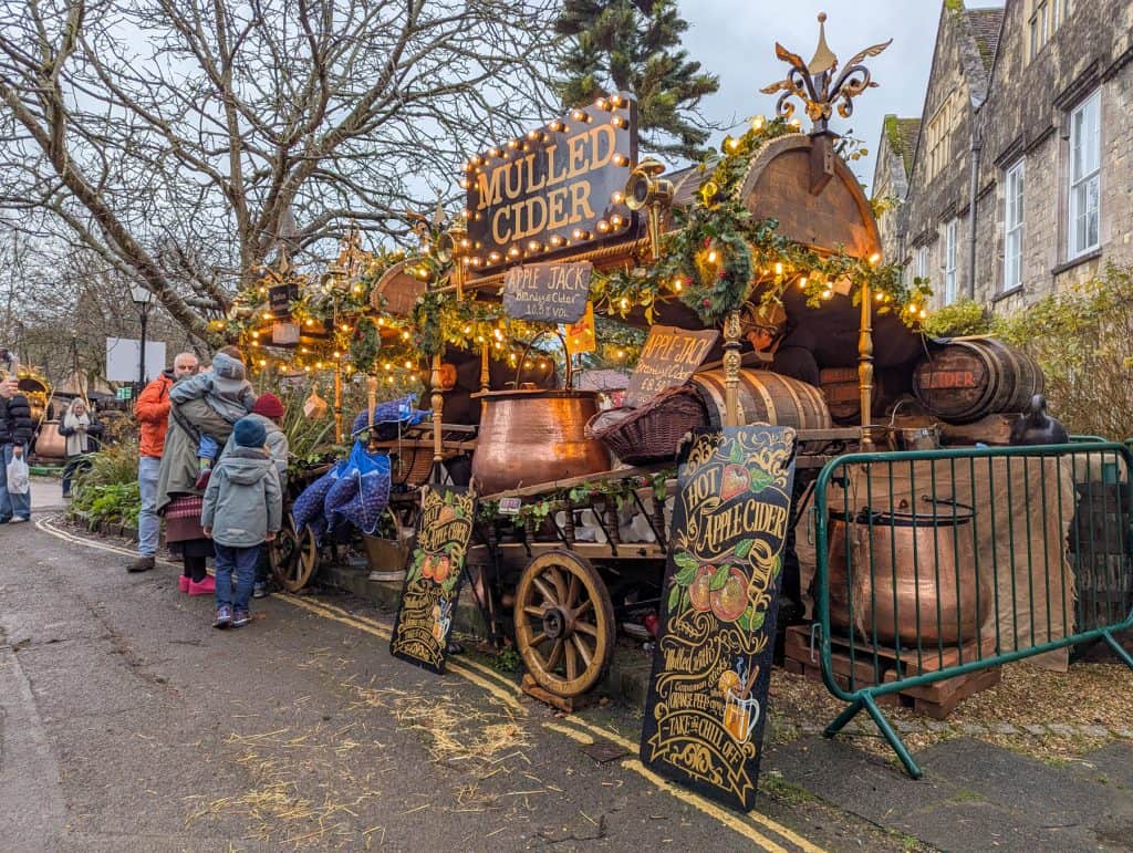Winchester Cathedral Christmas market - Mulled cider stall.
