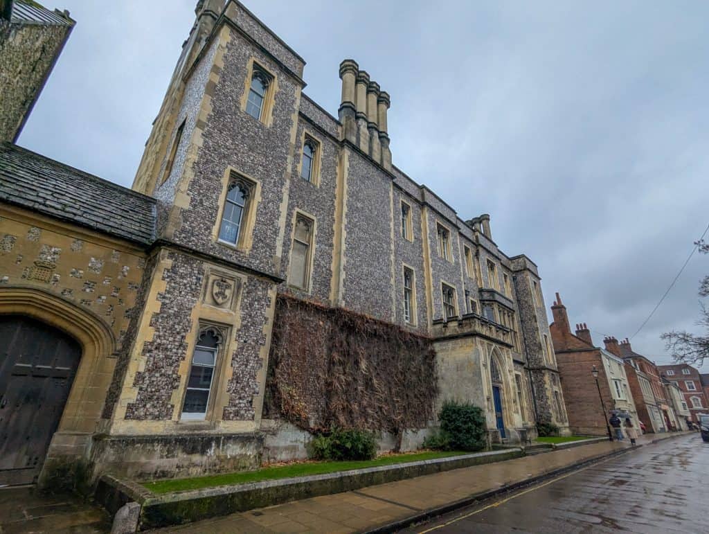 Winchester college building in Winchester.