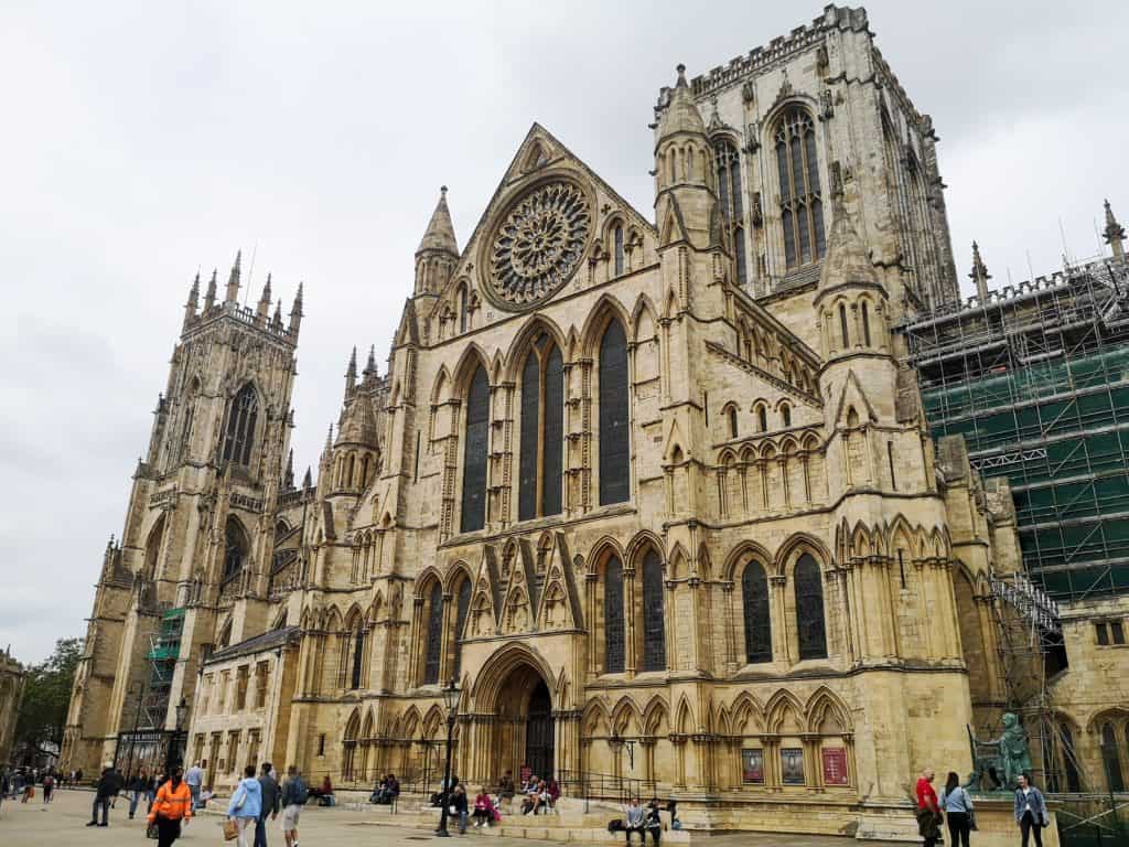 York Minster Cathedral, entrance, one of the best things to do in York for couples.