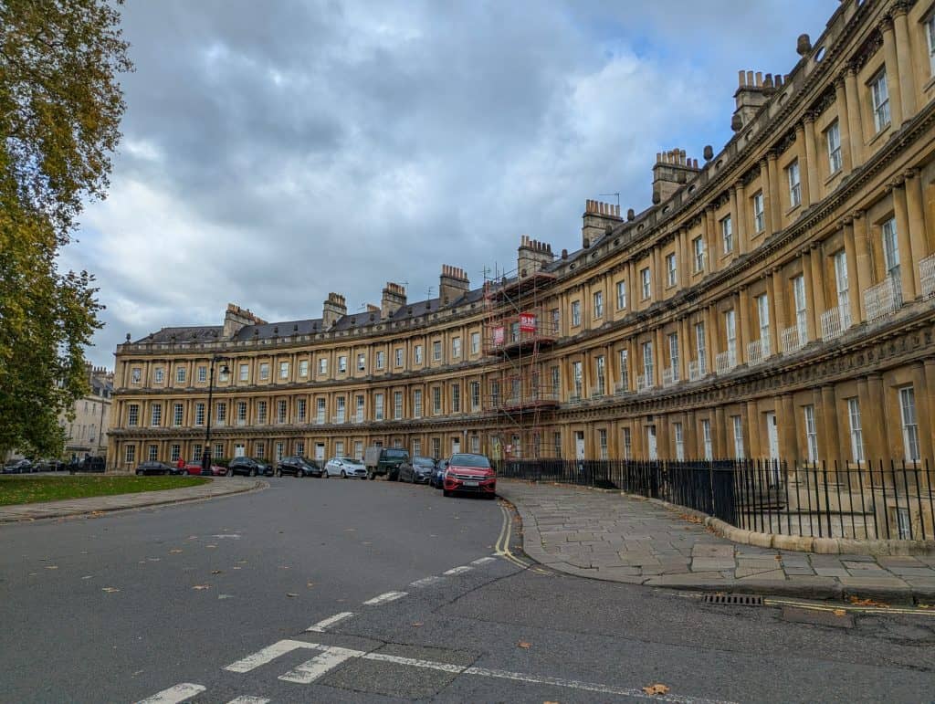 A view at the architecture in Bath.