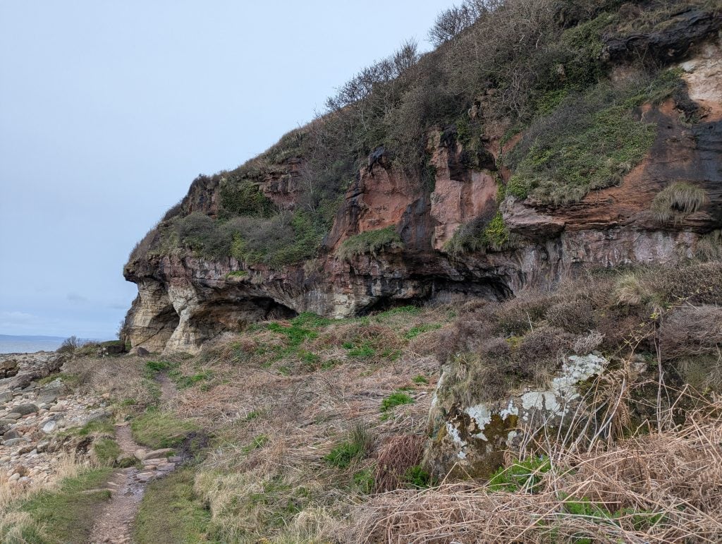 A path to the King's cave on the Isle of Arran.